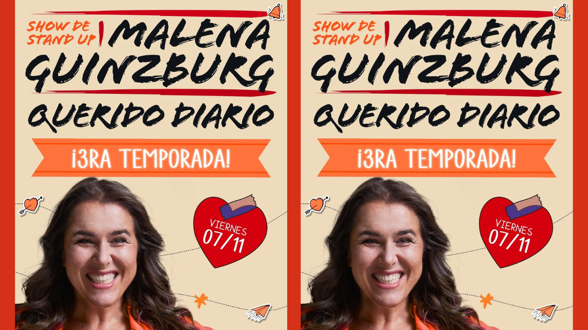 Malena Guinzburg presenta “Querido Diario”: humor, confesiones y muchas risas