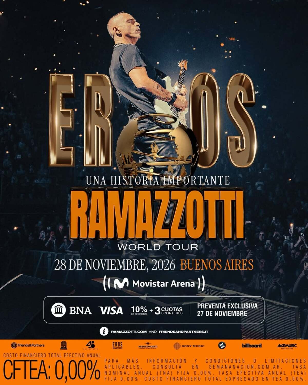Eros Ramazzotti en Movistar Arena