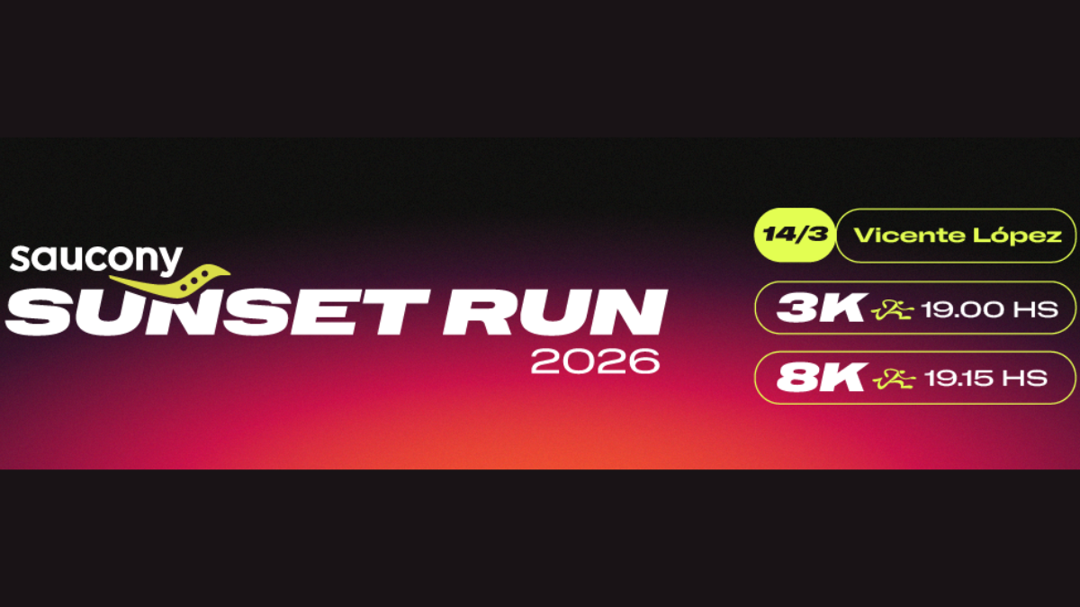 Saucony Sunset Run 2026: la carrera urbana nocturna en Vicente López