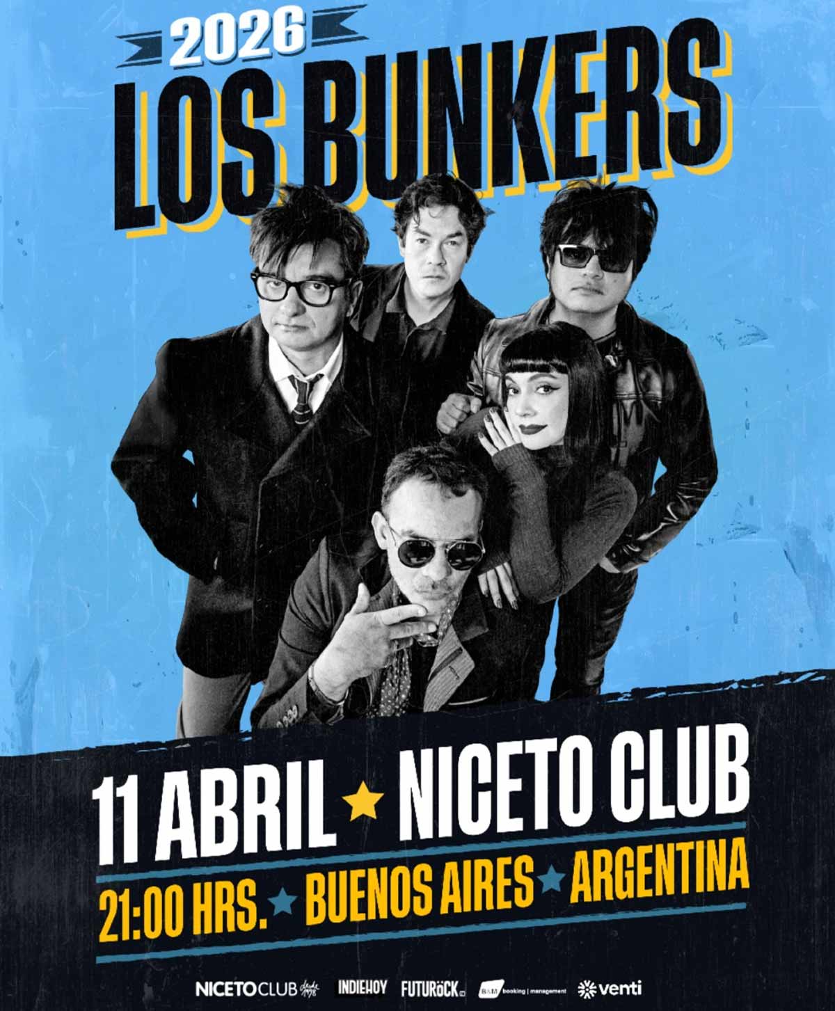 Los Bunkers en Niceto Club