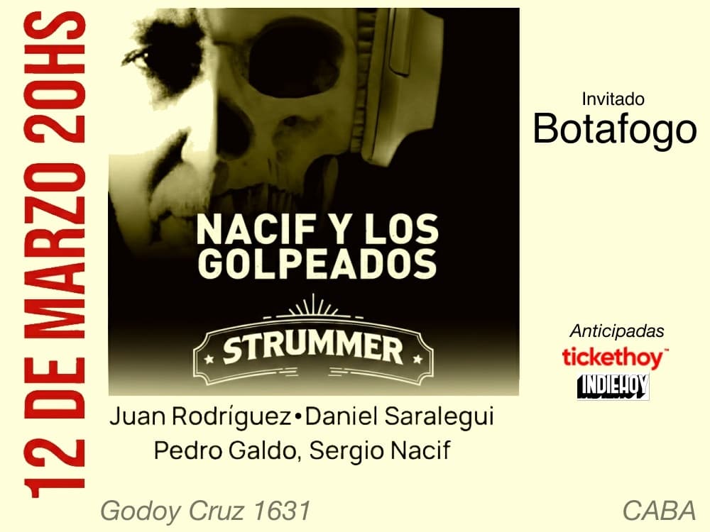Nacif y Los Golpeados en Strummer Bar