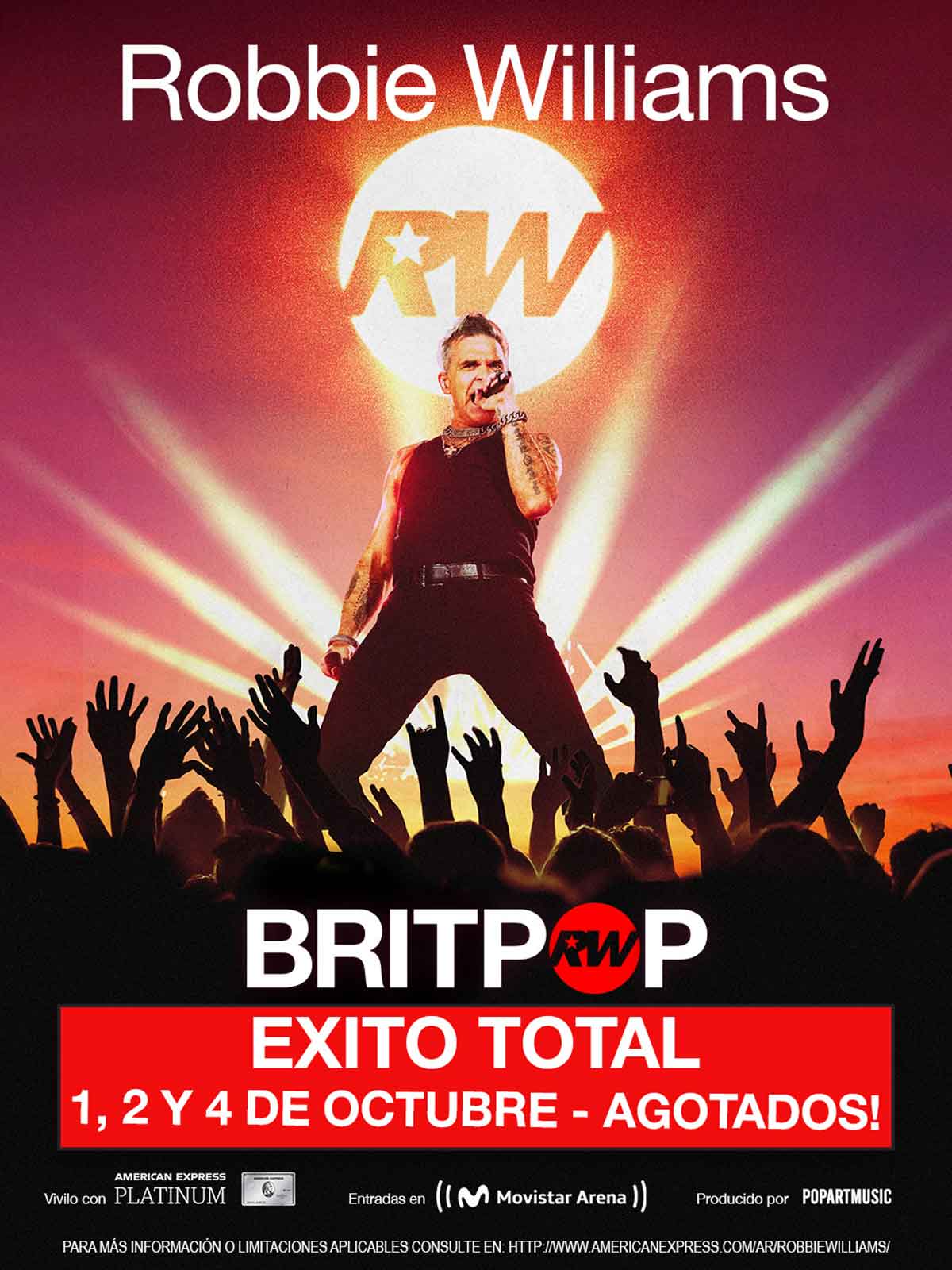 Robbie Williams en el Movistar Arena