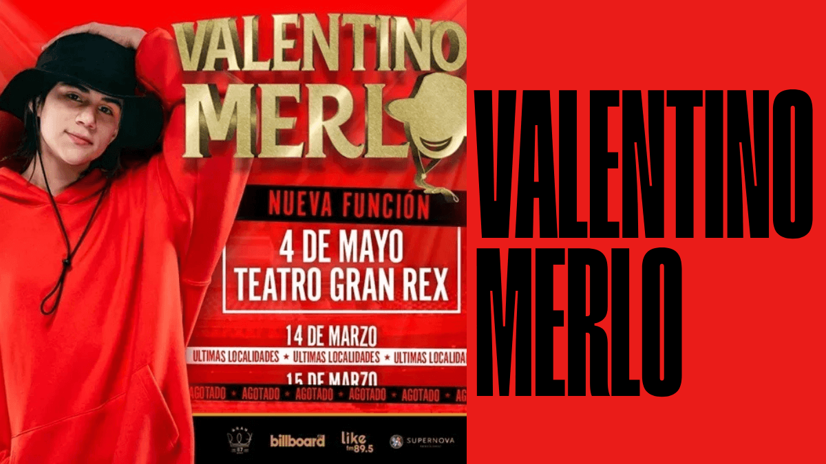 Valentino Merlo en el Gran Rex