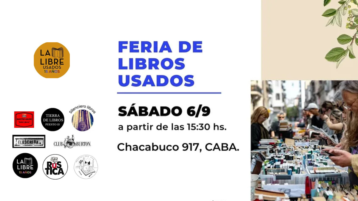 ¡Llega la 5ta edición de la Feria de Libros Usados en la Calle!